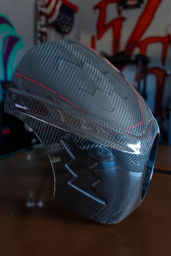 STREET SYNDICATE MFG carbon fiber FAIRING/ bracket combo.