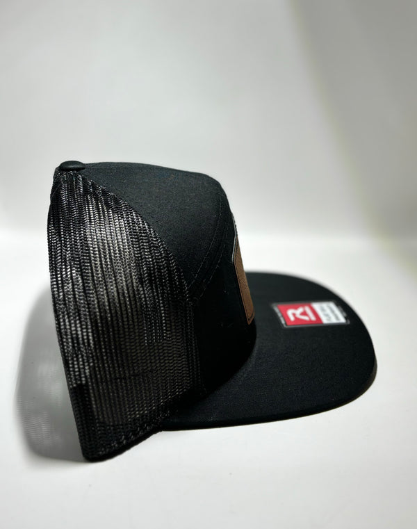 Super Sick flat bill snap back black on black.