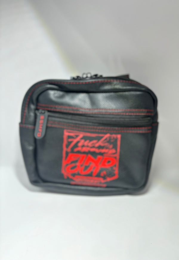 All leather bar bag