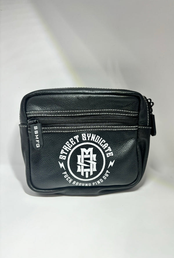 All leather bar bag